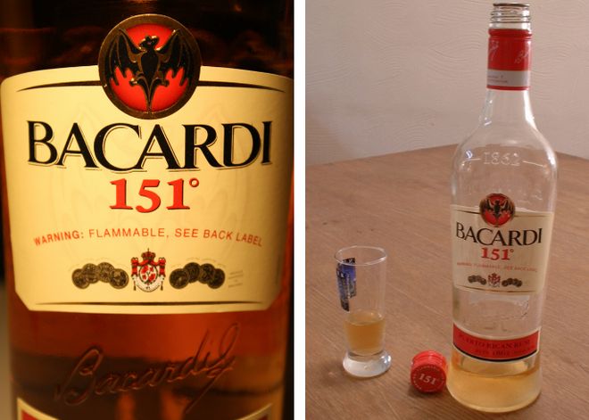Спиртной напиток Bacardi 151